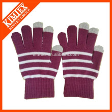 Unisex winter strip magic smart finger touch gloves